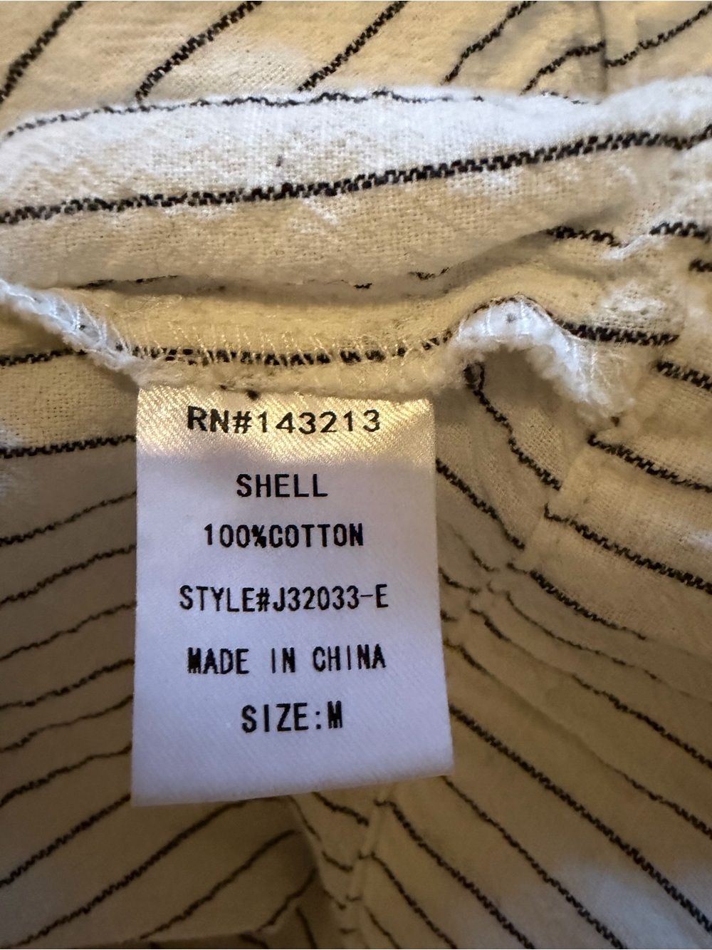 Women's Pinstripe Casual Jacket 100% Cotton - Picture 6 of 6